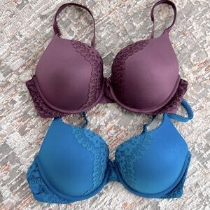 Body by Victoria 36D push up bras like new